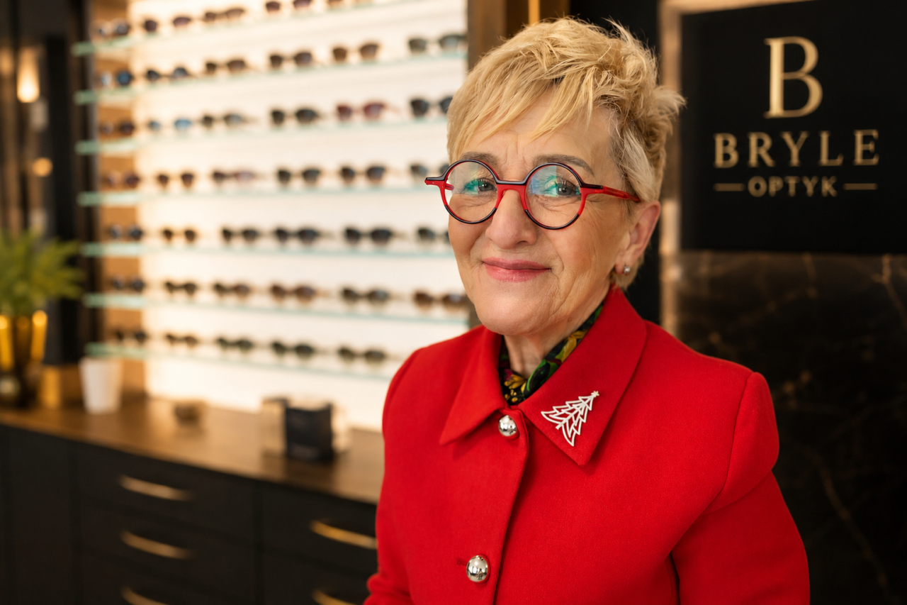 Profesjonalnie dobrane okulary podkreślające twarz – Bryle Optyk