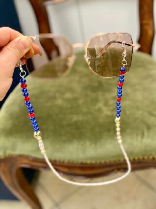 Łańcuszek do okularów koraliki hand made