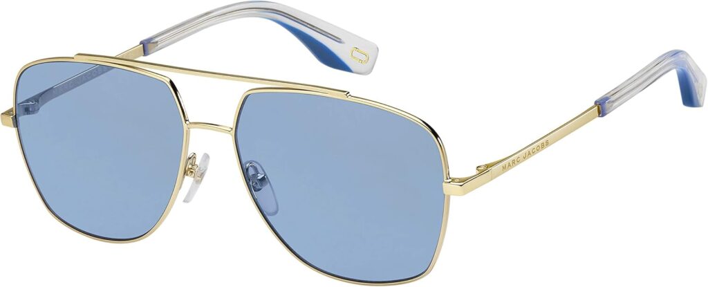 Marc Jacobs Marc 271/S złote z niebieskimi szkłami LKSKU