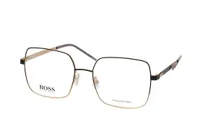 Hugo Boss BOSS 1163 0NZ Okulary Damskie – Czarno-Złote Oprawki Premium
