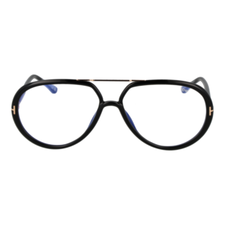 Tom Ford FT5838-B 001 57 – eleganckie oprawki z filtrem Blue-Filter