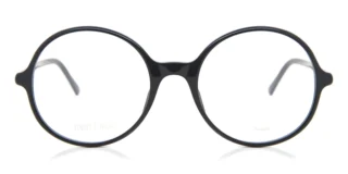 Jimmy Choo JC344 807 – Damskie czarne oprawki korekcyjne, eleganckie okrągłe