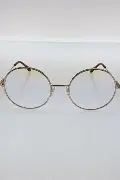 OPRAWKI DAMSKIE METALOWE ZŁOTE KÓŁKA TOM FORD TF5595 028