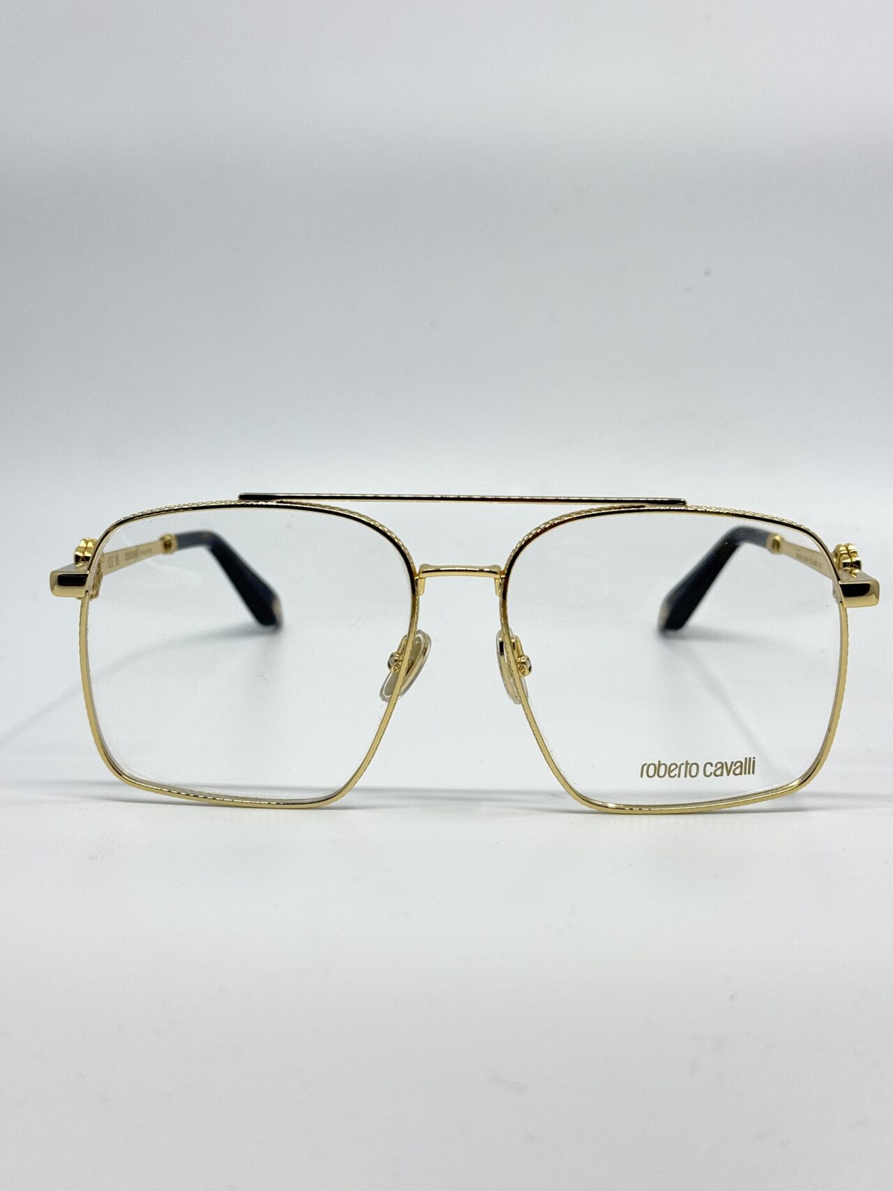 Roberto Cavalli VRC028 0400 okulary korekcyjne złote pilot – Poznań Bryle Optyk