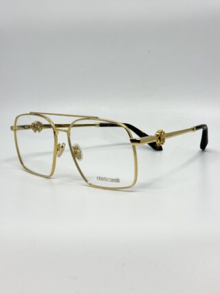 Roberto Cavalli VRC028 0400 okulary korekcyjne złote pilot – Poznań Bryle Optyk