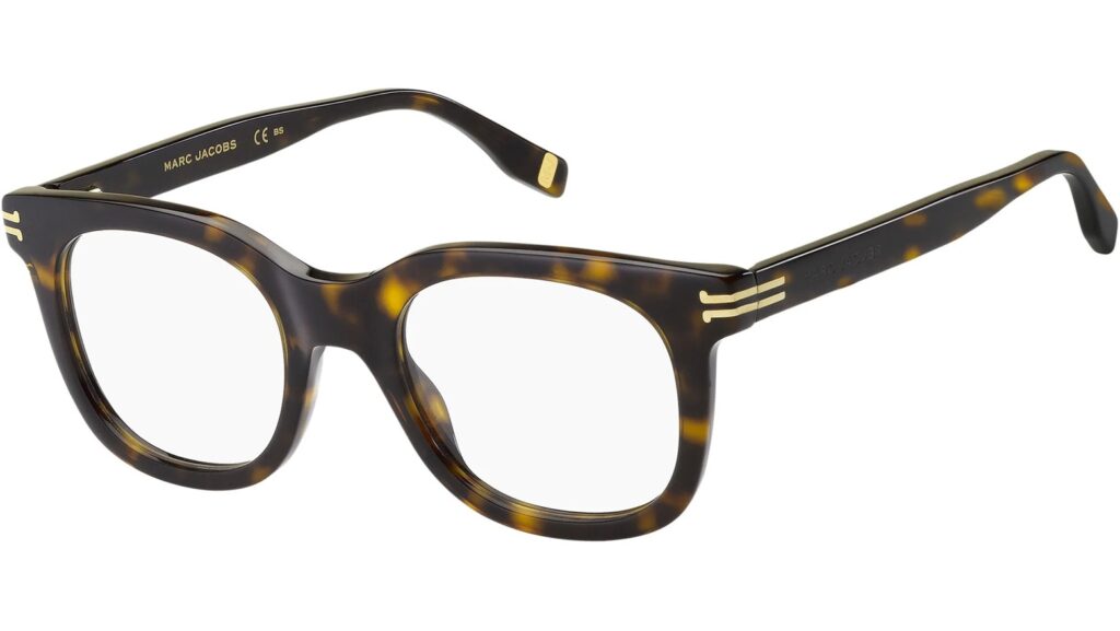 Marc Jacobs MJ 1025 WR9 – damskie okulary korekcyjne, brązowe oprawki Havana