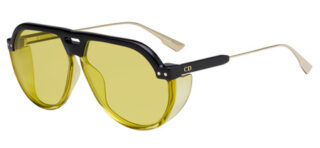 Dior Club 3 Christian Black Yellow sunglasses