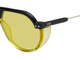 Dior Club 3 Christian Black Yellow sunglasses